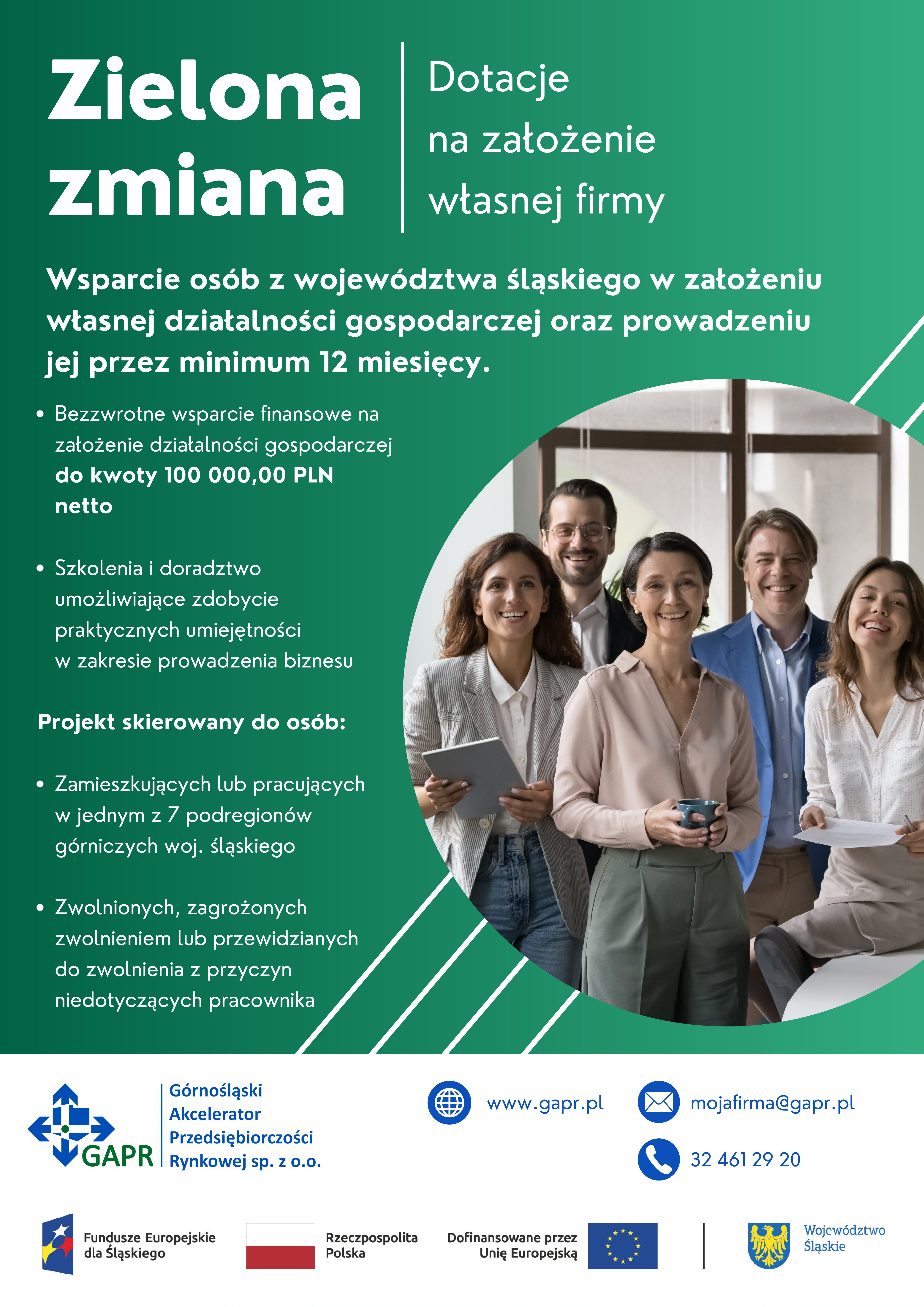 Zdjęcie artykułu Zielona zmiana – dotacje na założenie własnej firmy