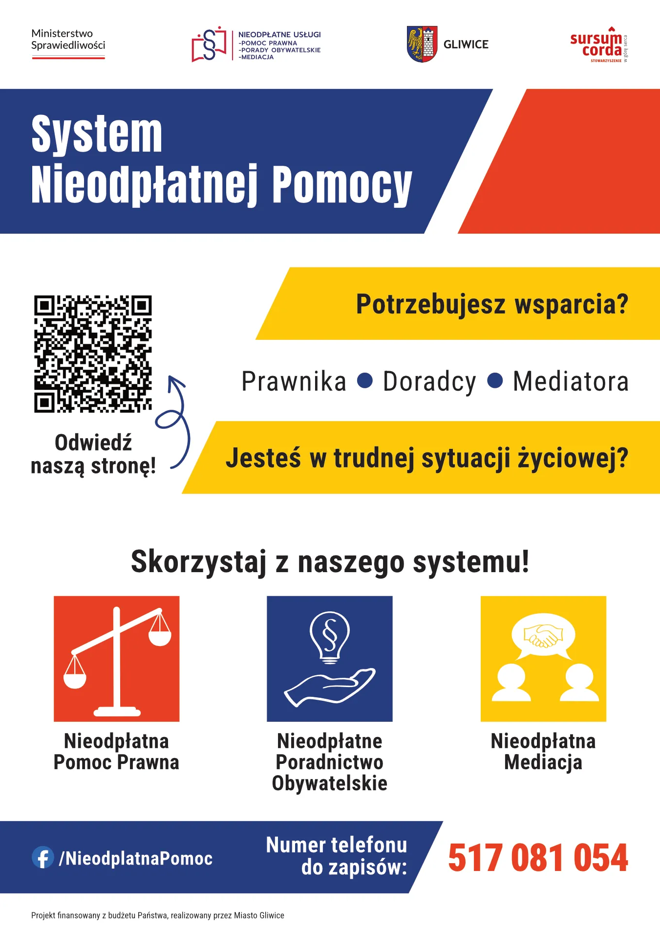 plakat nieodpłatna pomoc prawna