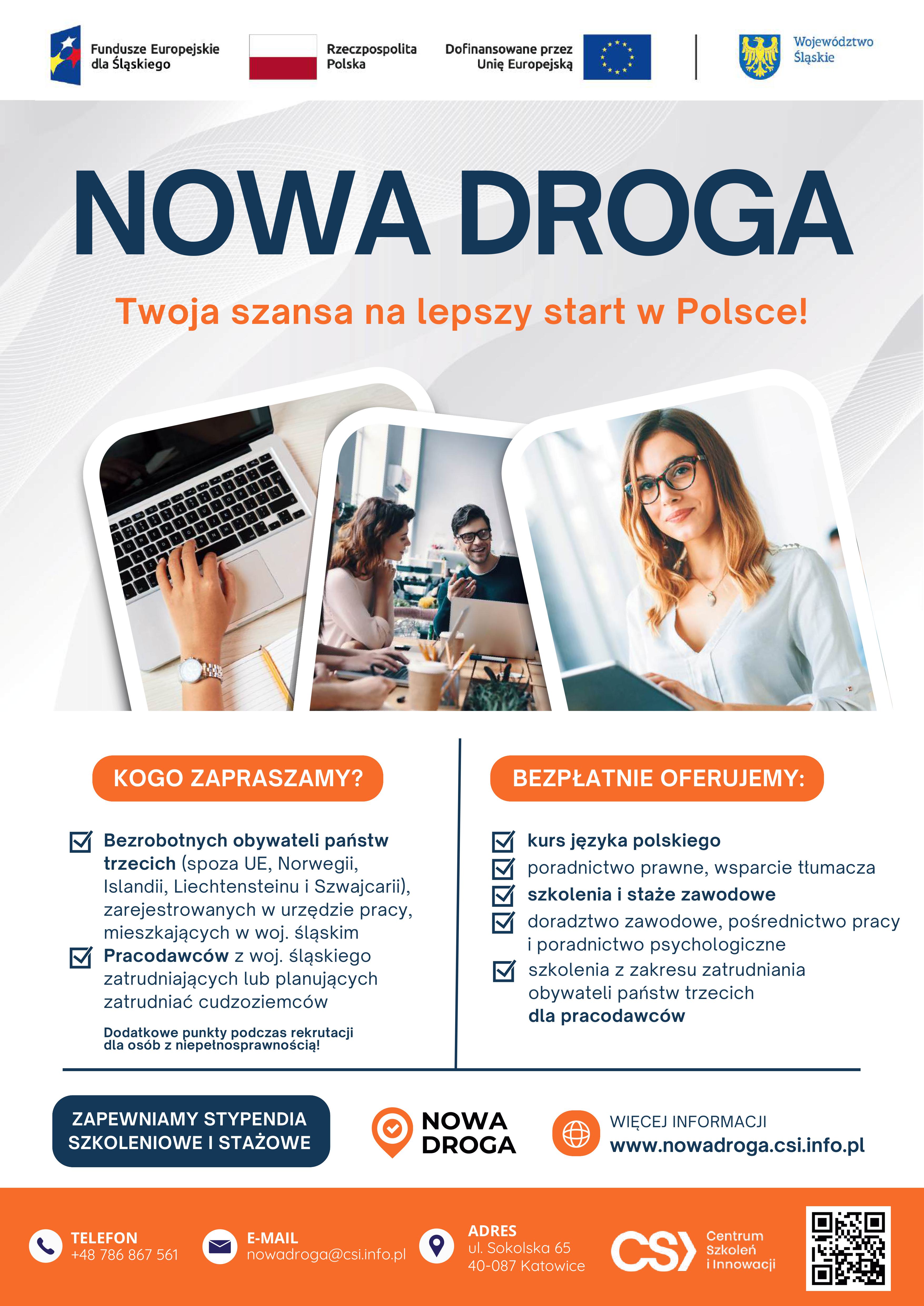 Zdjęcie artykułu Centrum Szkoleń i Innowacji Sp. z o.o. realizuje projekt „Nowa  Droga” dla obywateli państw trzecich