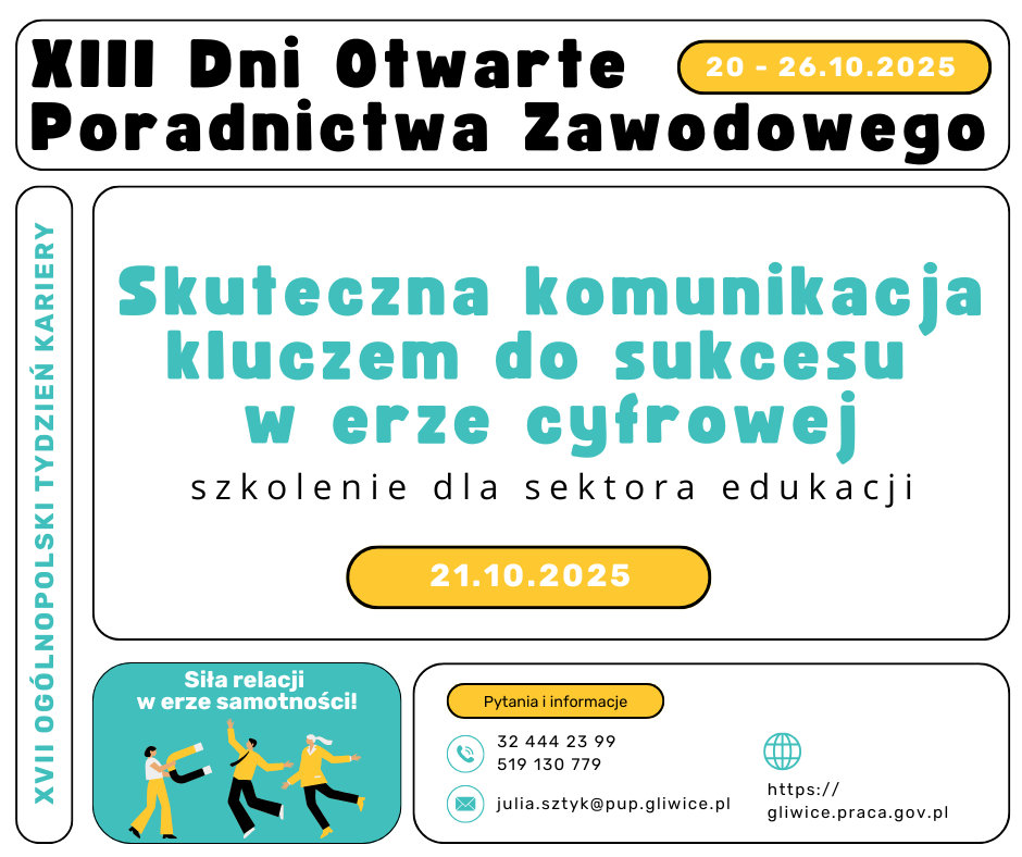 Zdjęcie artykułu "Skuteczna komunikacja kluczem do sukcesu w erze cyfrowej" - warsztaty dla szkolnych doradców zawodowych, pedagogów, nauczycieli